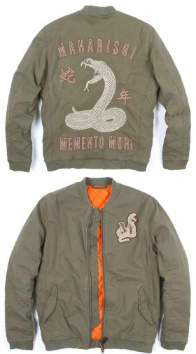 maharishi year of the snake fitted ma-1 jacket (1)
